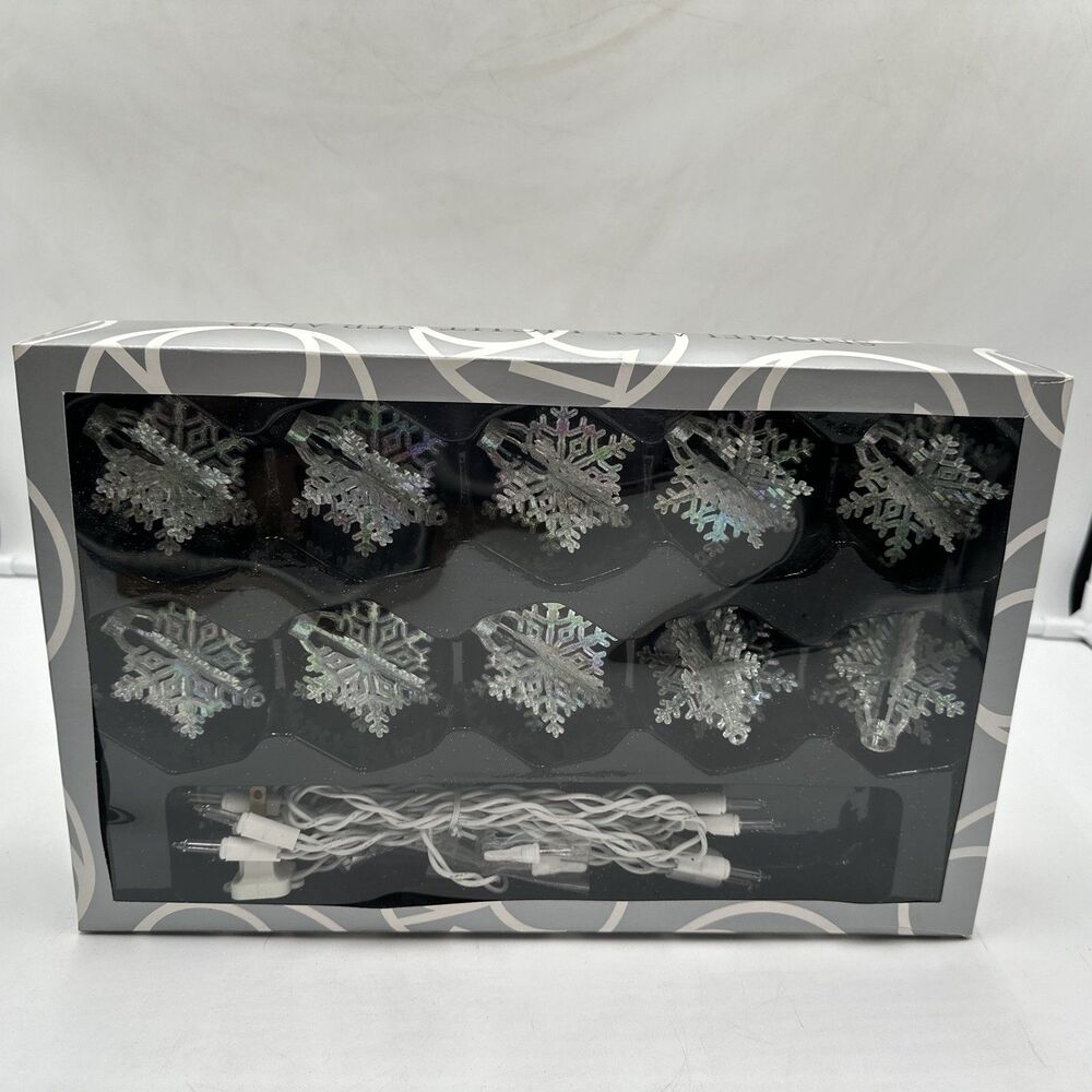 department 56 snowflake light strand 56.45238 New In Box
